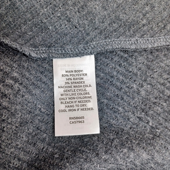 BP Sleeveless Rib Minidress Size XS Color Charcoal Grey Preppy - Picture 9 of 13